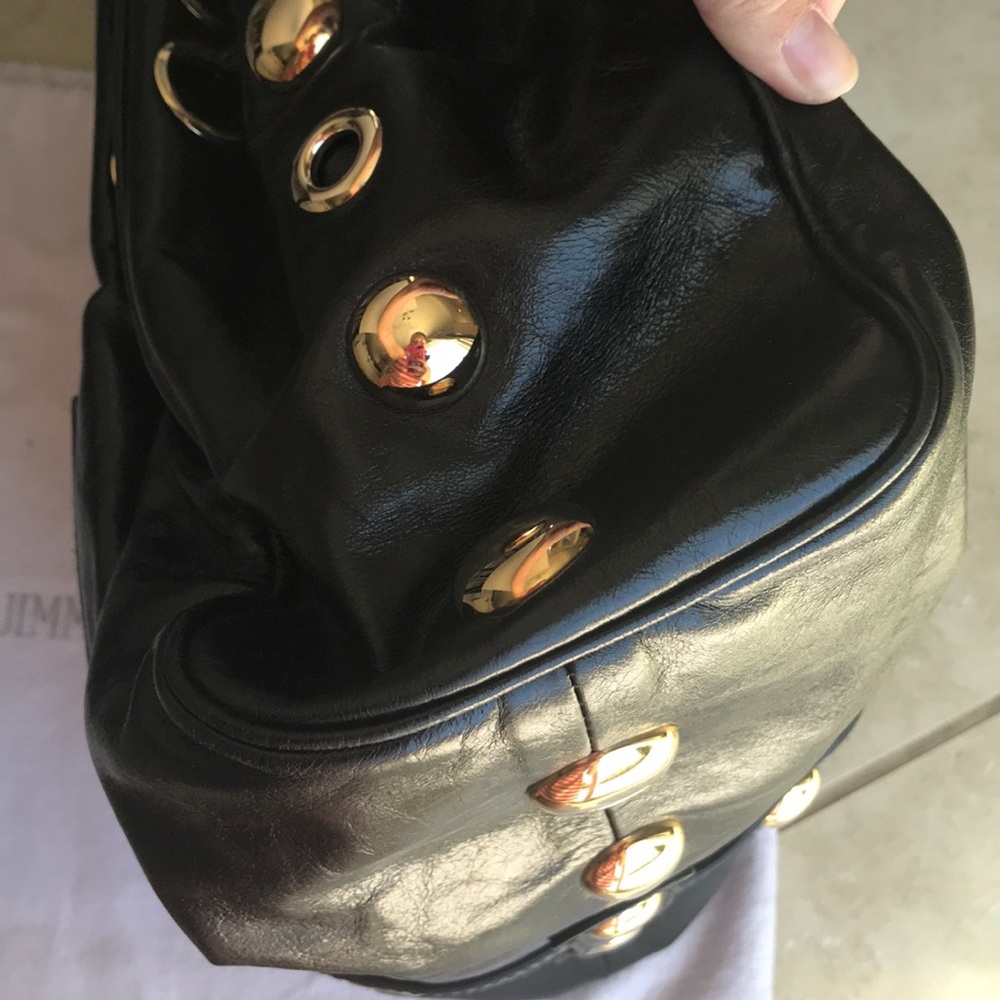 ❤️SOLD❤️Authentic Jimmy Choo Ramona Stud Black Leather bag - Picture 15 of 16
